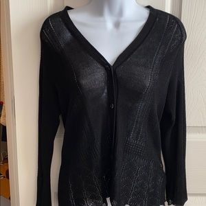 Black cardigan